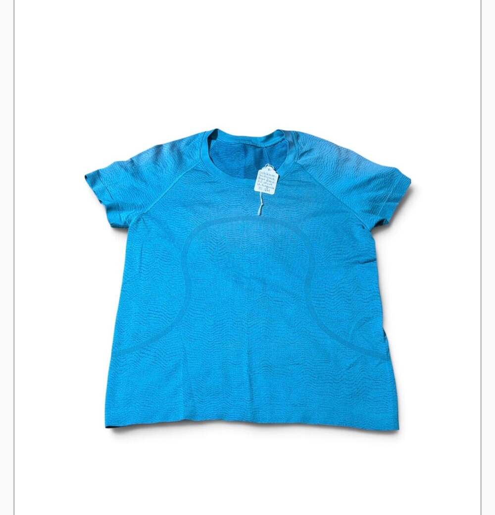Lululemon Swiftly Tech Short Sleeve Shirt 2.0 Size S/M Turquoise